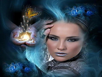 blue vision, blue, metamorphosis, butterfly, vision HD wallpaper