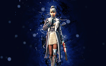 Trenchcoa Arctic Operative Kor, , blue neon lights, Fortnite Battle Royale, Fortnite characters, Trenchcoa Arctic Operative Kor Skin, Fortnite, Trenchcoa Arctic Operative Kor Fortnite HD wallpaper