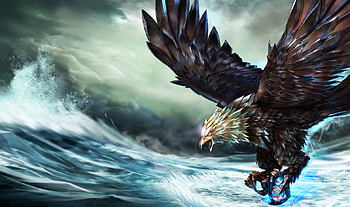 Anivia - The Cryophoenix, hextech, cryophoenix splash, adventure, anivia, video game, cg, noxus hunter, league of legends, the cryophoenix HD wallpaper
