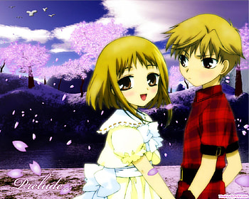 Fruits basket Flower petal, petal sky, anime, boy, fruits basket, sky, girl, dress, petal HD wallpaper