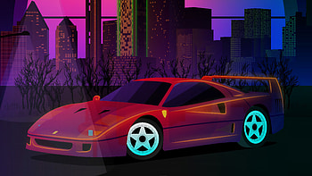 Ferrari Retro Park , ferrari, retro, cars HD wallpaper