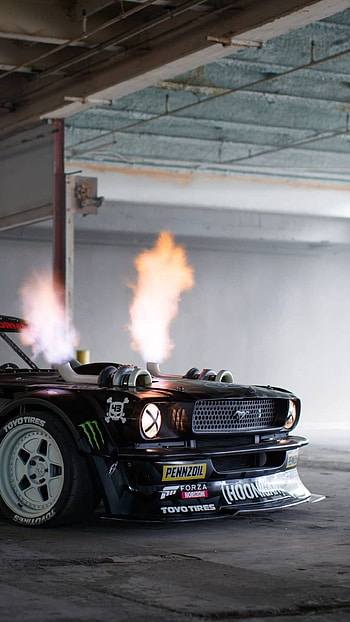 Fiery Exhaust, Hoonigan HD phone wallpaper