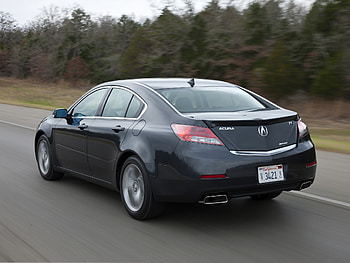 Auto, Trees, Grass, Acura, Cars, Asphalt, Back View, Rear View, Speed, Style, Akura, Tl, 2011 HD wallpaper
