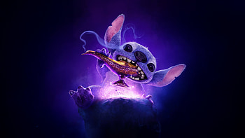 Lilo And Stitch X Aladdin Genie Lamp, lilo-and-stitch, movies, animated-movies, 2025-movies, disney, stitch HD wallpaper