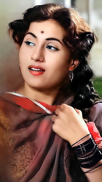 Madhubala, bollywood actress, retro bollywood, 70s HD phone wallpaper
