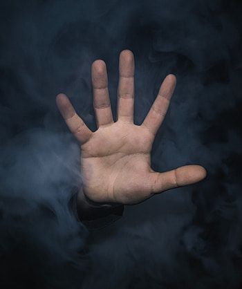 Smoke, Hand, Miscellanea, Miscellaneous, Palm, Fingers, Gesture HD phone wallpaper