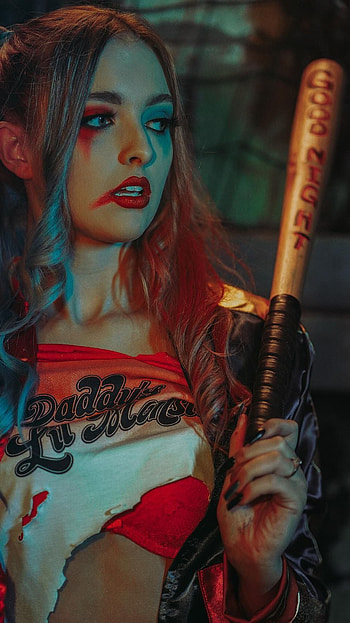Harley Quinn, cosplay costume HD phone wallpaper