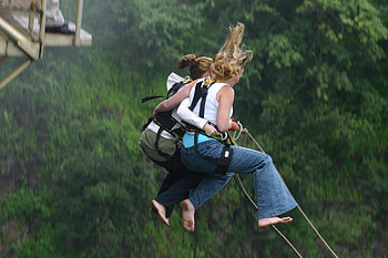 Tandem, Bungee Jumping HD wallpaper