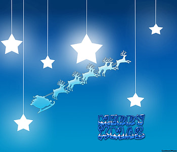 Blue Xmas, star, blue, christmas, stars, xmas, santa HD wallpaper