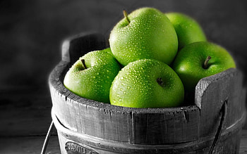 Green fruits, Selective coloring, Fresh, Vibrant HD wallpaper