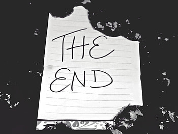 Words, Bw, Chb, Inscription, End, Ash HD wallpaper