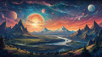 Big Moon, moon, sky, night, dark, space HD wallpaper