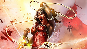 Wonder Woman Fighter, wonder-woman, superheroes, artwork, digital-art, artist, deviantart HD wallpaper