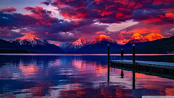 Lake McDonald, Montana, lakes, Montana, nature, McDonald HD wallpaper