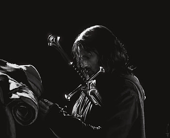 Monochrome, Aragorn HD wallpaper