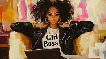 Empowered Woman: for the Modern Girl Boss, woman, girl boss, Digital Art, fashion HD wallpaper