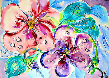 ABSTRACT WATER COLOURS, ART, FRACTAL, ABSTRACT HD wallpaper