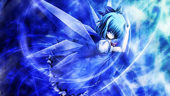 Blue Crystal Angel, anime, crystal wings, angel, girl, blue eye HD wallpaper
