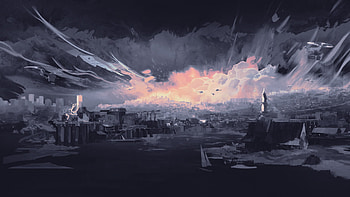 disco, Digital Art, Digital Painting, Illustration, Artwork, Landscape HD wallpaper