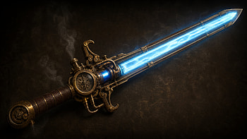 Energy Sword - Steampunk Blade Plasma Saber : Clockwork Edge HD wallpaper