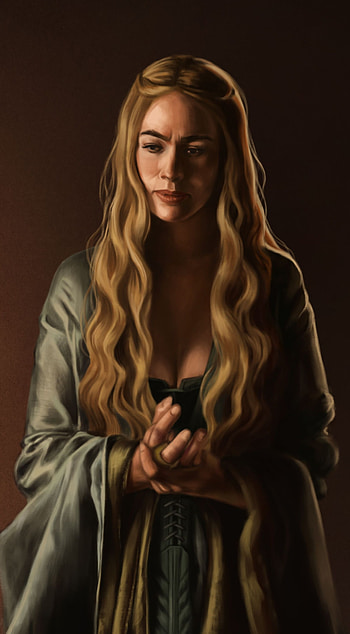 Cersei Lannister, Lannister family, Lannister art, Study HD phone wallpaper