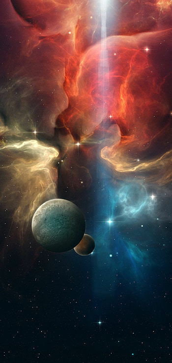 Nebula, Planets HD phone wallpaper
