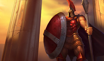 Pantheon - The Artisan of War, pantheon splash, splash, the artisan of war, adventure, video game, cg, pantheon, league of legends, gladiator, warrior HD wallpaper