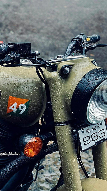 Bullet Bike, Royal Enfield, Army Bike, Royal Enfield Bike HD phone wallpaper