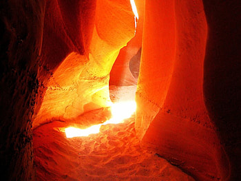 Light in Rocks, , light, red, beautiful, rocks HD wallpaper