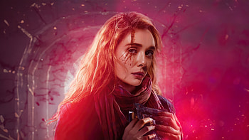 Scarlet Witch Magic Journey, scarlet-witch, superheroes, artwork, digital-art, art HD wallpaper
