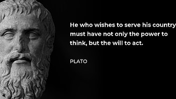 Plato, Quote, Serve his country, Act HD wallpaper