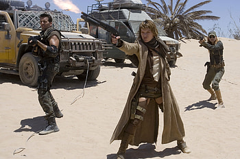 Milla Jovovich, Movie, Resident Evil: Extinction, Alice (Resident Evil), Carlos Oliveira, Oded Fehr, Resident Evil HD wallpaper