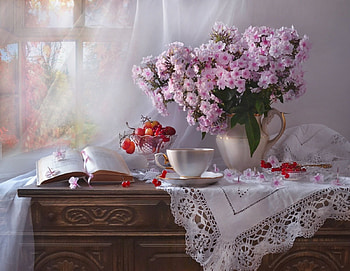 graphy, abstract, soft, vase, flowers HD wallpaper