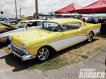 57 Buick Super, classic, gm, buick, yellow HD wallpaper