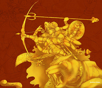 goddess durga by humdrumbu, , spiritual, goddess, durga HD wallpaper