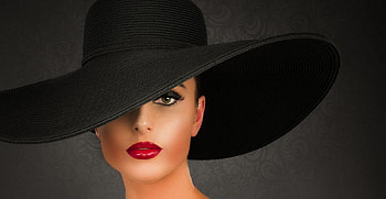 Beautiful woman, beutiful, black, red, , woman HD wallpaper