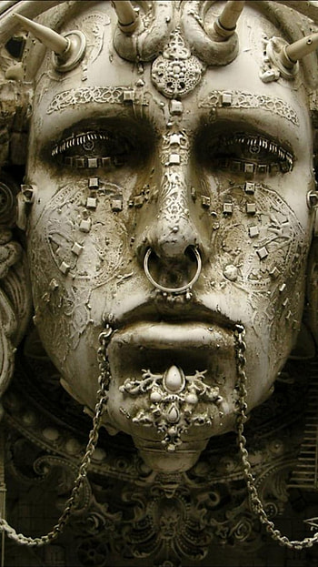 Assemblage, Dark Sculpture HD phone wallpaper