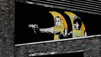 Banksy Pulp Fiction HD wallpaper