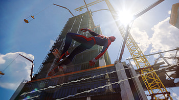 Spider-Man PS4 pro, video game, swing, game HD wallpaper