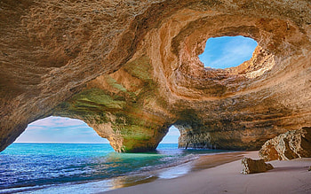 Benagil Caves, Portugal HD wallpaper