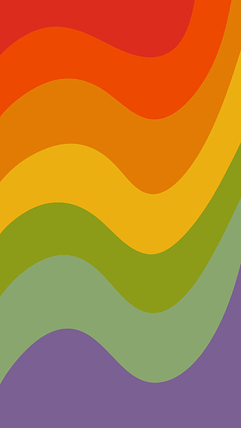 Rainbow Wave Art, bunt, colorful, colors HD phone wallpaper