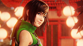 Yuffie Kisaragi Green Dress Final Fantasy VII Remake HD wallpaper
