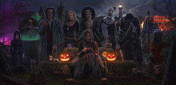 Halloween 2021, halloween, black, fantasy, art, pumpkin, evgenij kungur, dark, witch, orange HD wallpaper