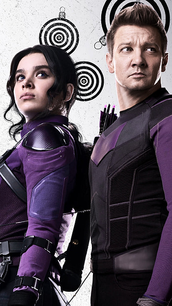 Jeremy Renner, Hawkeye, Clint Barton, Hailee Steinfeld HD phone wallpaper