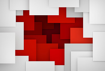 Artistic Geometry Red White, artist, abstract HD wallpaper