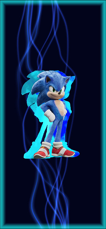 Sonic, Movie, electric blue, art, Game, Sega HD phone wallpaper
