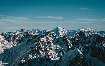 Snow Covered Mountains, winter, covered, mountains, snow HD wallpaper