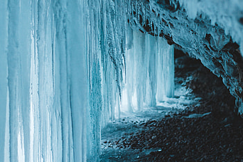 Ice, Macro, Cave, Frozen HD wallpaper