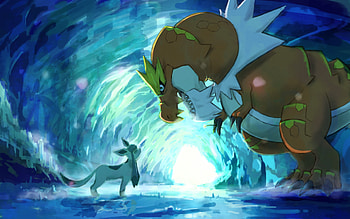Glaceon, Artistic , Manga-inspired design, Pokmon artwork HD wallpaper