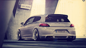 Volkswagen Scirocco, Abt tuning, Powerful performance, Aggressive stance HD wallpaper